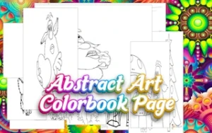 Abstract Art Colorbook Page - Play Free Best coloring Online Game on JangoGames.com