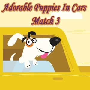 Adorable Puppies In Cars Match 3 - Play Free Best Match-3 Online Game on JangoGames.com