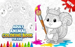Adult Animal Coloring Book for Kids - Play Free Best coloring Online Game on JangoGames.com