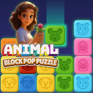 Animal Block Pop Puzzle - Play Free Best Match-3 Online Game on JangoGames.com