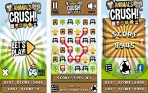 Animals Crush! - Play Free Best match-3 Online Game on JangoGames.com
