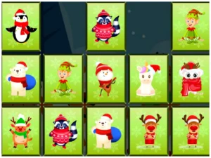 Animals Memory Xmas - Play Free Best Puzzle Online Game on JangoGames.com