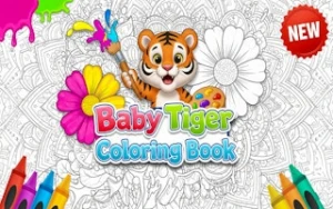 Baby Tiger Coloring Book - Play Free Best coloring Online Game on JangoGames.com
