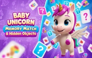 Baby Unicorn Memory Match & Hidden Objects - Play Free Best memory Online Game on JangoGames.com