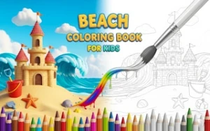 Beach Coloring Book for Kids - Play Free Best coloring Online Game on JangoGames.com
