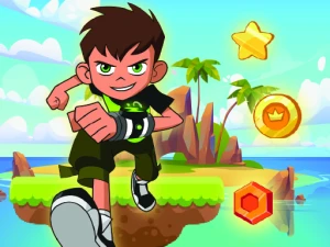 Ben 10 Island Run - Play Free Best Hypercasual Online Game on JangoGames.com