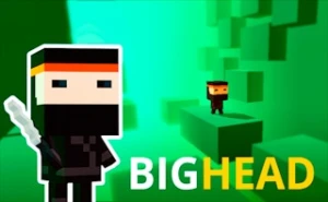 Bighead Ninja! - Play Free Best action Online Game on JangoGames.com