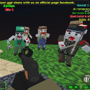 Blocky Combat Strike Zombie Survival  - Play Free Best Battle Online Game on JangoGames.com