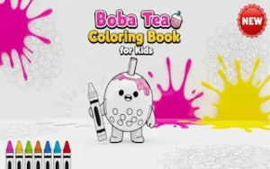 Boba Tea Coloring Book for Kids - Play Free Best coloring Online Game on JangoGames.com