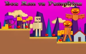 Box Man vs Pumpkins - Play Free Best platformer Online Game on JangoGames.com