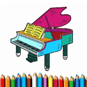BTS Piano Coloring Book - Play Free Best Art Online Game on JangoGames.com