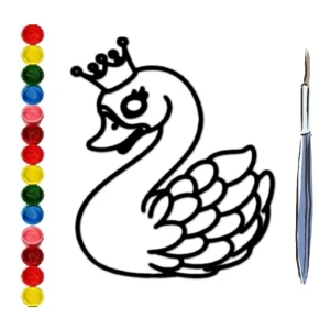 BTS Swan Coloring Book - Play Free Best Art Online Game on JangoGames.com