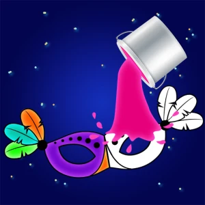 Carnival Party Mask Coloring - Play Free Best Art Online Game on JangoGames.com