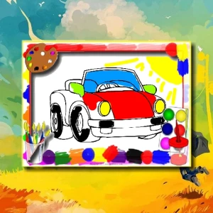 Cartoon Cars Coloring Book - Play Free Best Art Online Game on JangoGames.com