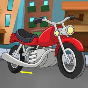 Cartoon Motorbike Jigsaw - Play Free Best Jigsaw Online Game on JangoGames.com