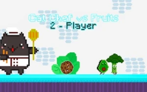 Cat Chef vs Fruits - 2 Player - Play Free Best two-player Online Game on JangoGames.com