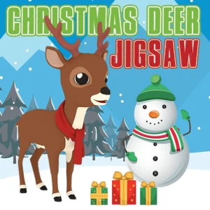 Christmas Deer Jigsaw - Play Free Best Jigsaw Online Game on JangoGames.com