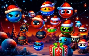 Christmas Rush : Red and Friend Balls - Play Free Best Adventure Online Game on JangoGames.com
