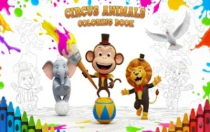 Circus Animals Coloring Book - Play Free Best coloring Online Game on JangoGames.com
