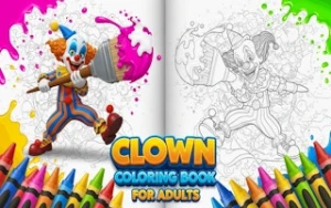 Clown Coloring Book for Adults - Play Free Best coloring Online Game on JangoGames.com