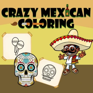 Crazy Mexican Coloring Book - Play Free Best Art Online Game on JangoGames.com