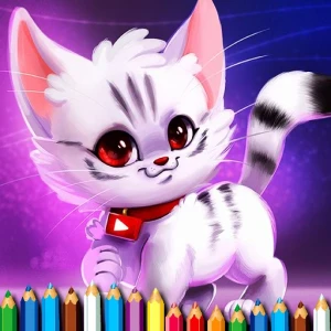 Cute Kitty Coloring - Play Free Best Art Online Game on JangoGames.com