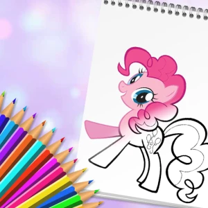 Cute Pony Coloring Book - Play Free Best Dress-up Online Game on JangoGames.com