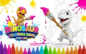 Dinosaur Coloring Book for Kids - Play Free Best coloring Online Game on JangoGames.com