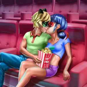 Dotted Girl Cinema Flirting - Play Free Best Dress-up Online Game on JangoGames.com