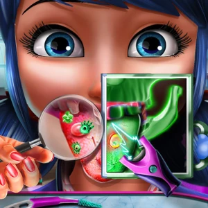 Dotted Girl Tongue Doctor - Play Free Best Dress-up Online Game on JangoGames.com