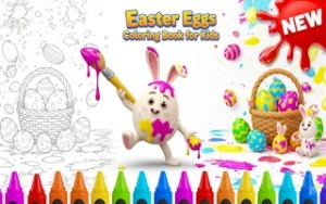 Easter Eggs Coloring Book for Kids - Play Free Best coloring Online Game on JangoGames.com