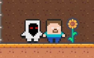Entity 303 vs Herobrine - Play Free Best minecraft Online Game on JangoGames.com