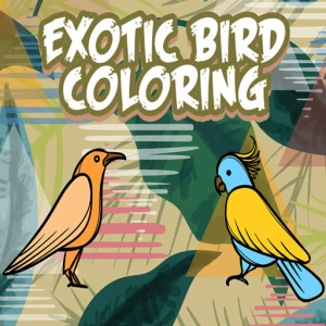 Exotic Birds Coloring - Play Free Best Art Online Game on JangoGames.com