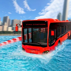 Extreme Water Floating Bus - Play Free Best Racing & Driving Online Game on JangoGames.com