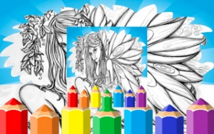 Fairy Coloring Pages - Play Free Best kids Online Game on JangoGames.com