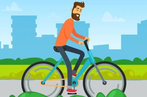 Family Bike Ride In Park Match 3 - Play Free Best Match-3 Online Game on JangoGames.com