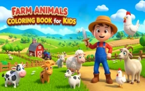 Farm Animals Coloring Book for Kids - Play Free Best coloring Online Game on JangoGames.com