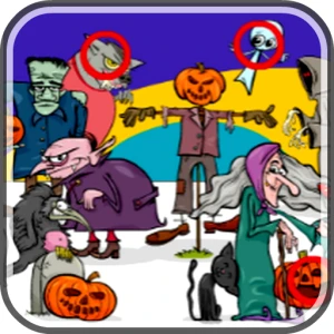 Find 5 Differences Halloween - Play Free Best Puzzle Online Game on JangoGames.com