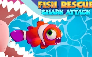 Fish Rescue Go - Shark Attack - Play Free Best  Online Game on JangoGames.com