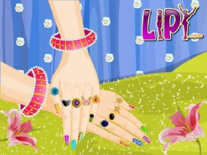 Floral Manicure Decoration - Play Free Best Casual Online Game on JangoGames.com