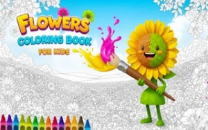 Flowers Coloring Book for Kids - Play Free Best coloring Online Game on JangoGames.com