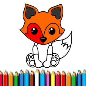 Fox Coloring Book - Play Free Best Art Online Game on JangoGames.com
