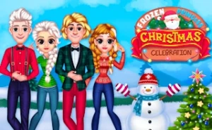 Frozen Princess Christmas Celebration - Play Free Best kids Online Game on JangoGames.com