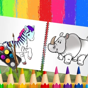 Funny Animals Coloring Book - Play Free Best Art Online Game on JangoGames.com