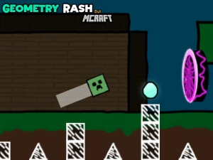 Geometry Rash But MCraft - Play Free Best Hypercasual Online Game on JangoGames.com