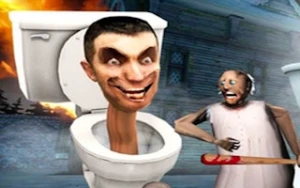 Granny Kill Skibidi Toilet Behind - Play Free Best fighting Online Game on JangoGames.com
