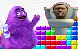Grimace Shake & Skibidi Tetris - Play Free Best tetris Online Game on JangoGames.com