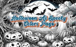 Halloween Ai Spooky Colors Page - Play Free Best coloring Online Game on JangoGames.com