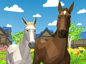 Horse Family Animal Simulator 3D - Play Free Best Adventure Online Game on JangoGames.com