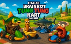 Italian Brainrot Tung Tung Kart Online - Play Free Best racing Online Game on JangoGames.com